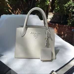 Prada Monochrome Saffiano Bag